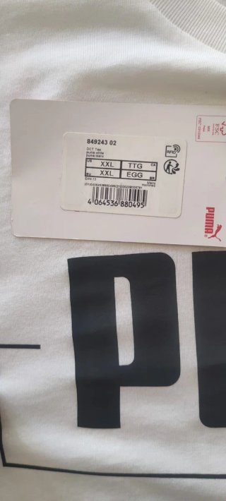 Camiseta Puma blanca logo DryCELL