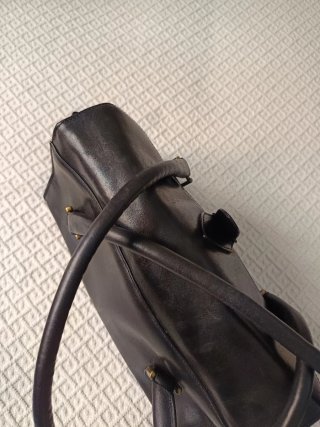 Bolso Lotusse Negro Piel