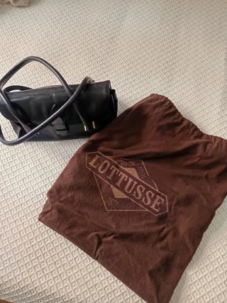 Bolso Lotusse Negro Piel