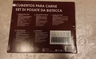 Juego cubiertos carne 6 personas
