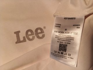 Camiseta Lee Beige Talla M Nueva con Etiquetas