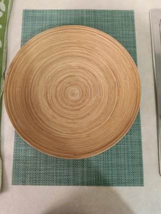 Plato decorativo de bambú