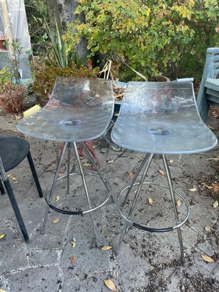 2 sgabelli Calligaris trasparenti