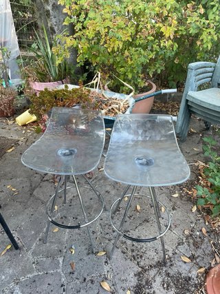 2 sgabelli Calligaris trasparenti