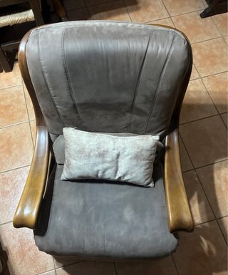 Sofá y 2 sillones madera maciza