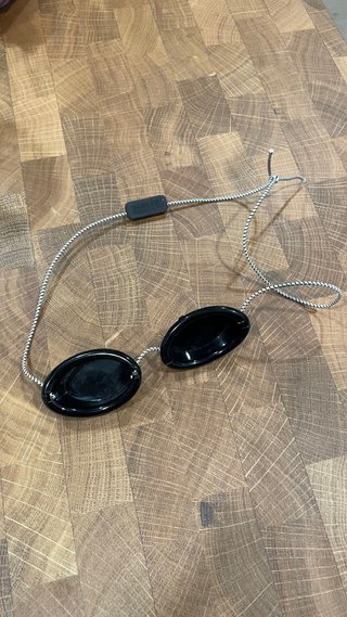 Gafas de solarium negras