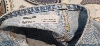 Falda vaquera Bershka azul