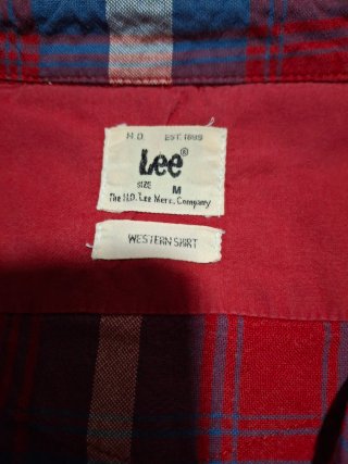 Camisa Lee Cuadros Vintage