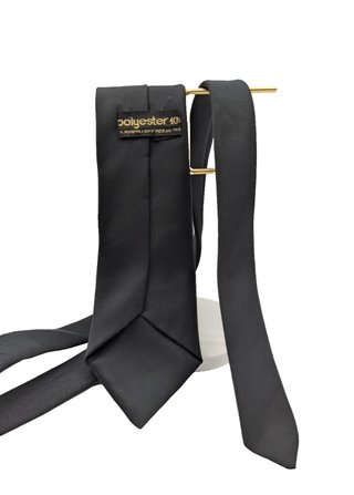 Cravatta Uomo Nera Classica 100% Poliestere