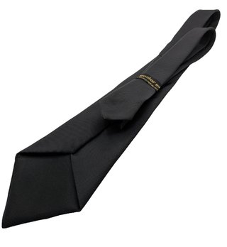Cravatta Uomo Nera Classica 100% Poliestere