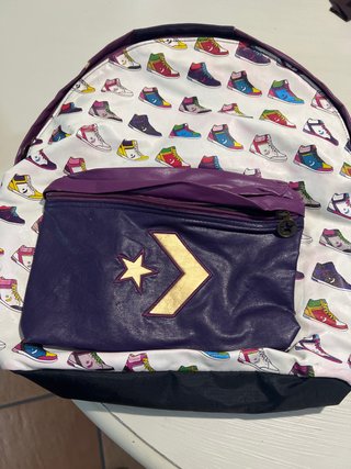 Mochila Converse Vintage Estampado Zapatillas