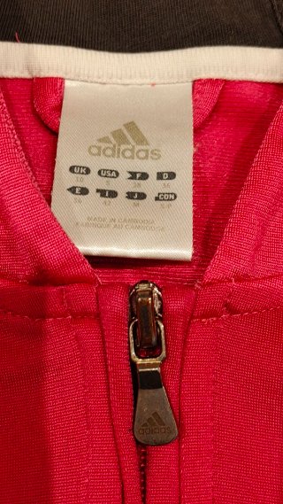 Sudadera Adidas Rosa con Capucha y vintage