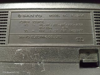 Radio Cassette Sanyo M-7120K.