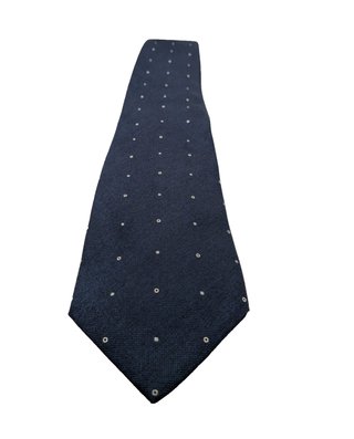Hugo Parsons Cravatta Uomo Blu Navy Pois Made in