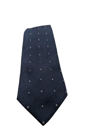 Hugo Parsons Cravatta Uomo Blu Navy Pois Made in
