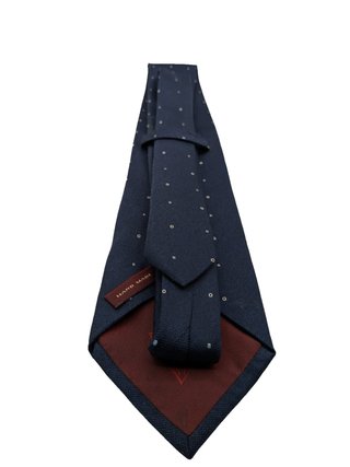 Hugo Parsons Cravatta Uomo Blu Navy Pois Made in