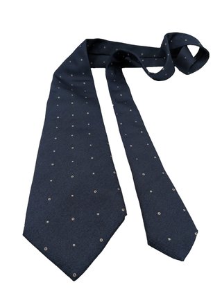 Hugo Parsons Cravatta Uomo Blu Navy Pois Made in
