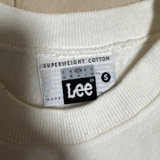Sudadera Vintage Lee Estampada Blanca