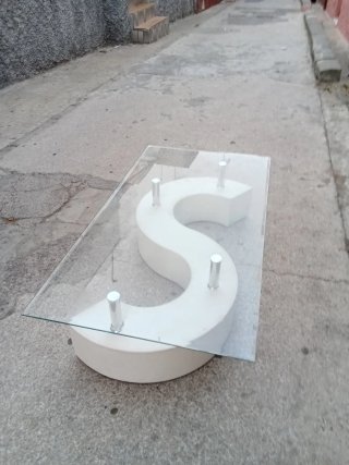 Mesa diseño (S) (CRISTAL TEMPLADO Y VISELADO)