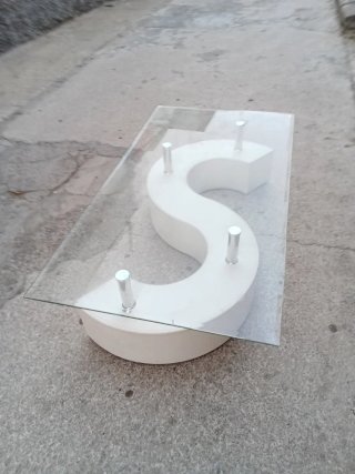 Mesa diseño (S) (CRISTAL TEMPLADO Y VISELADO)