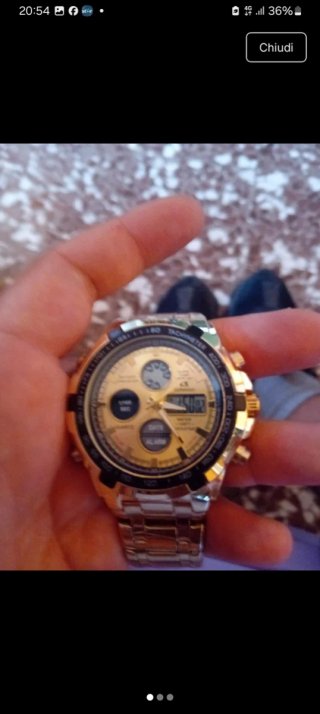 Orologio placcato oro