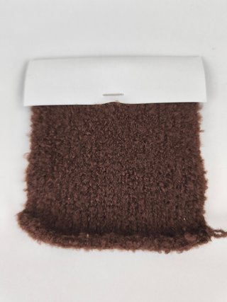 Cono lana bouclé / rizada marrón chocolate