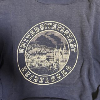 Sudadera Vintage Universidad Heidelberg Azul Marin