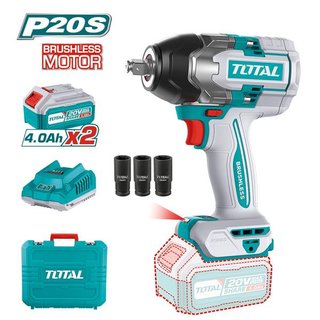 Pistola Impacto Batería Total 850 Nm con 2 batería