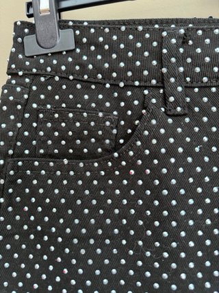 Minifalda negra con pedrería Talla L