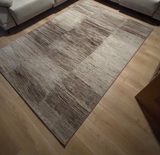 Alfombra 220x160 Beige y Marrón