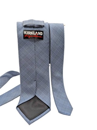 Cravatta Uomo Kirkland Signature 100% Seta Grigio
