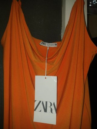 Vestito estivo Zara arancione taglia S
