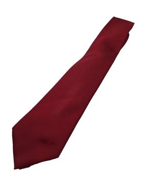 Cravatta Uomo Bordeaux Tinta Unita Elegante 100%