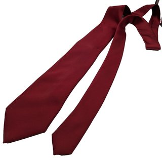 Cravatta Uomo Bordeaux Tinta Unita Elegante 100%