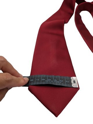 Cravatta Uomo Bordeaux Tinta Unita Elegante 100%