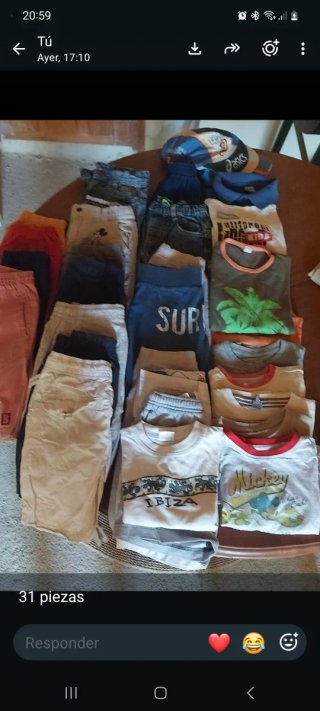 Lote Ropa Infantil Niños 4-5 años  31 piezas