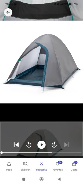 Tienda Campaña Quechua M100 2 Personas