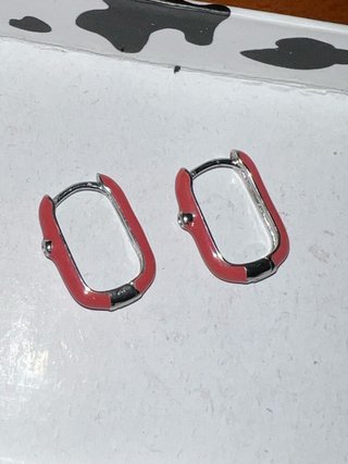 Pendientes Plata 925, Enamel Y Circonitas