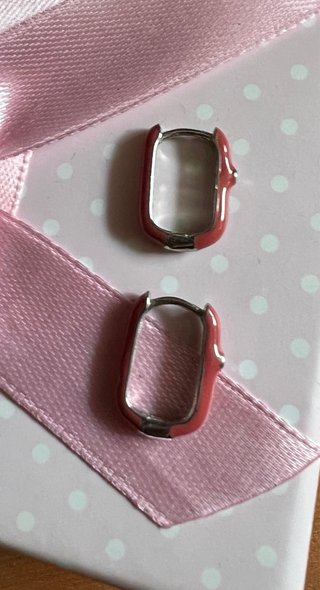 Pendientes Plata 925, Enamel Y Circonitas