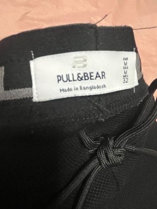 Pantalón corto Pull&Bear negro Talla M