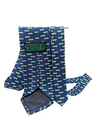 Cravatta SIMONE Edizioni Garbiche 100% Seta Blu