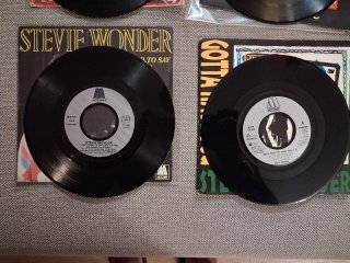Stevie Wonder lote 6 discos vinilo single 7" 45rpm
