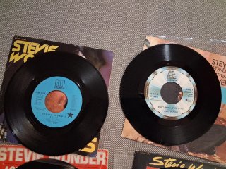 Stevie Wonder lote 6 discos vinilo single 7" 45rpm