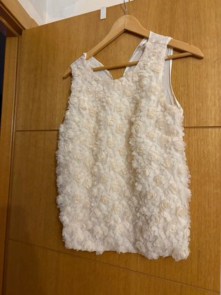 Blusa Mango flores blancas