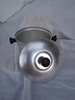 Azucarero Metálico Antiguo