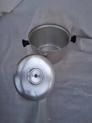 Azucarero Metálico Antiguo