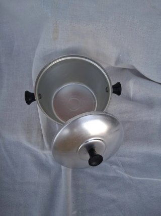 Azucarero Metálico Antiguo