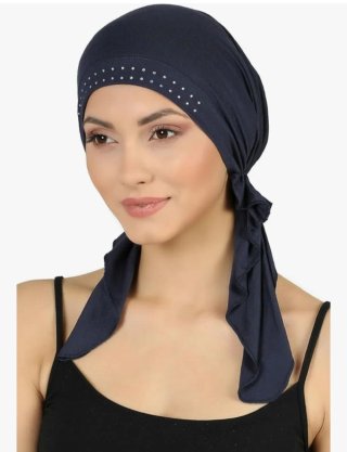 Pañuelos oncológicos para mujer en rosa y morado.