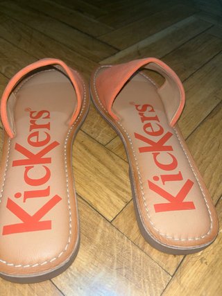 Sandalias planas Kickers Naranja Talla 37
