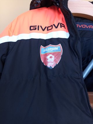 Givova Giubbotto Invernale Nero Arancione Taglia L
